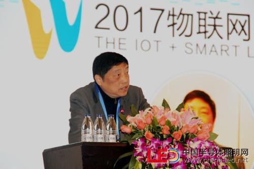 上海浦東智能照明聯合會會長，豪邁照明總經理李志君致歡迎辭。